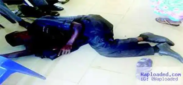 Pictured! Pensioner Collapses At Cross River Verification Exercise